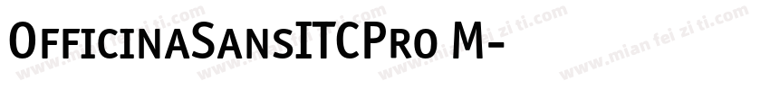 OfficinaSansITCPro M字体转换